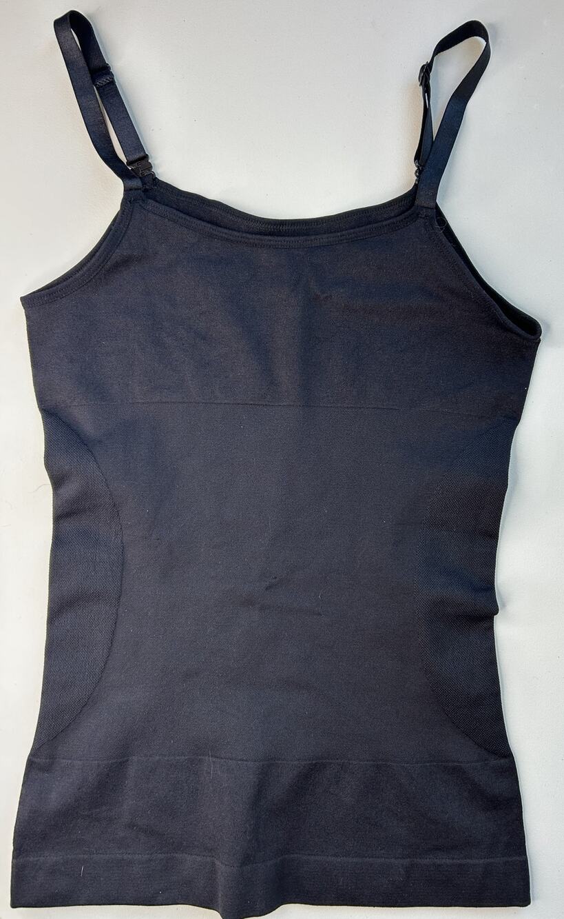 Underoutfit BlackTummy Control Shapewear Tank Top Camisole Shelf Bra Size Medium